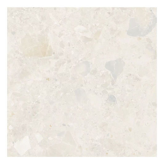 600x600mm Capucino Ceramics - Terrazzo Rock Ivory