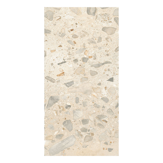 604x1208mm Ceramica Fioranese - I Ciottoli Sassi Avorio