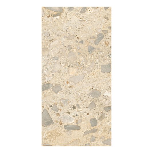 604x1208mm Ceramica Fioranese - I Ciottoli Sassi Beige Levigato