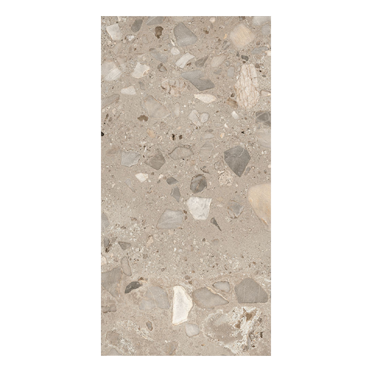 604x1208mm Ceramica Fioranese - I Ciottoli Sassi Grigio Levigato
