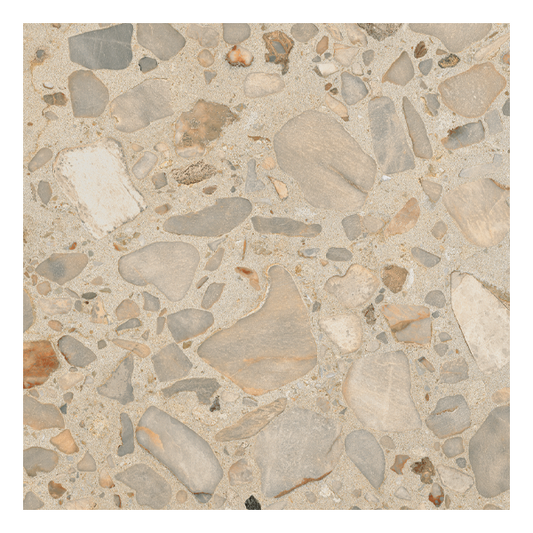 604x604mm Ceramica Fioranese - I Ciottoli Sassi Beige
