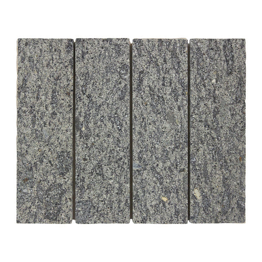 60x200mm EDS - Apollo Pepper Volcanic Stone Honed Bricks Tumbled Edge