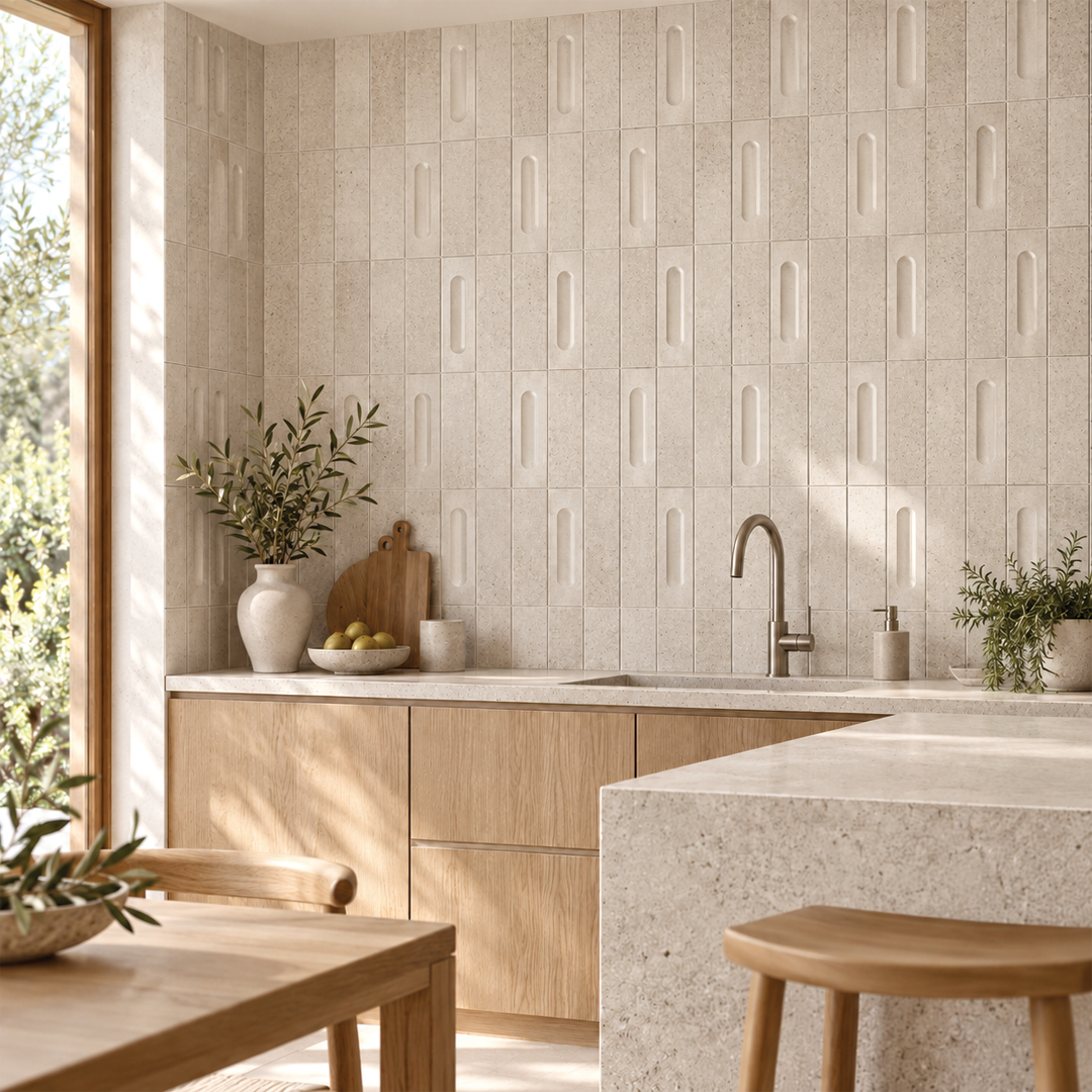 Elite Design Studio -  60x240mm EDS - Fire & Clay Bianco - Decor/Biscuit
