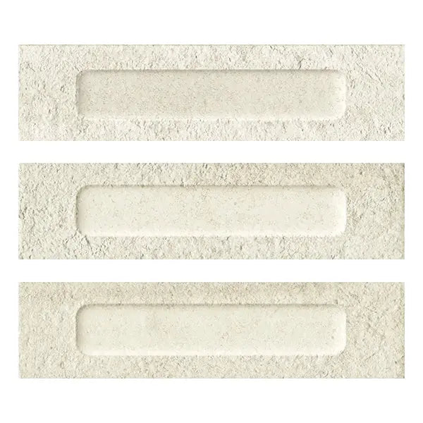 Elite Design Studio -  60x240mm Marca Corona - Miniature Fornace Formella Bianco Minerale