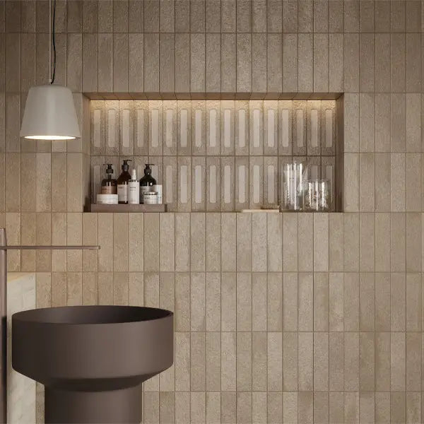 Elite Design Studio -  60x240mm Marca Corona - Miniature Fornace Formella Bruno Bistro
