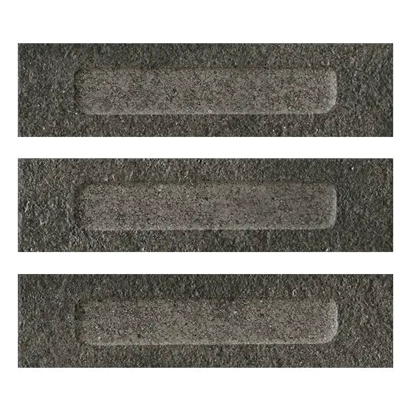 Elite Design Studio -  60x240mm Marca Corona - Miniature Fornace Formella Nero Fumo