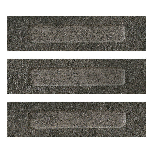 60x240mm Marca Corona - Miniature Fornace Formella Nero Fumo