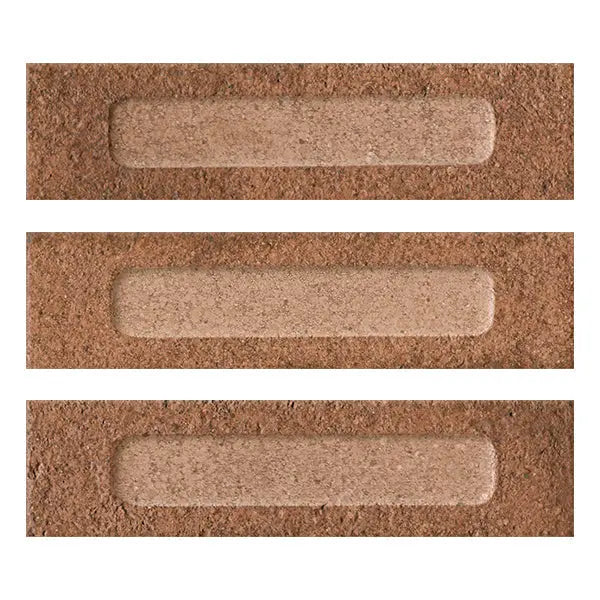 Elite Design Studio -  60x240mm Marca Corona - Miniature Fornace Formella Rosso Mattone