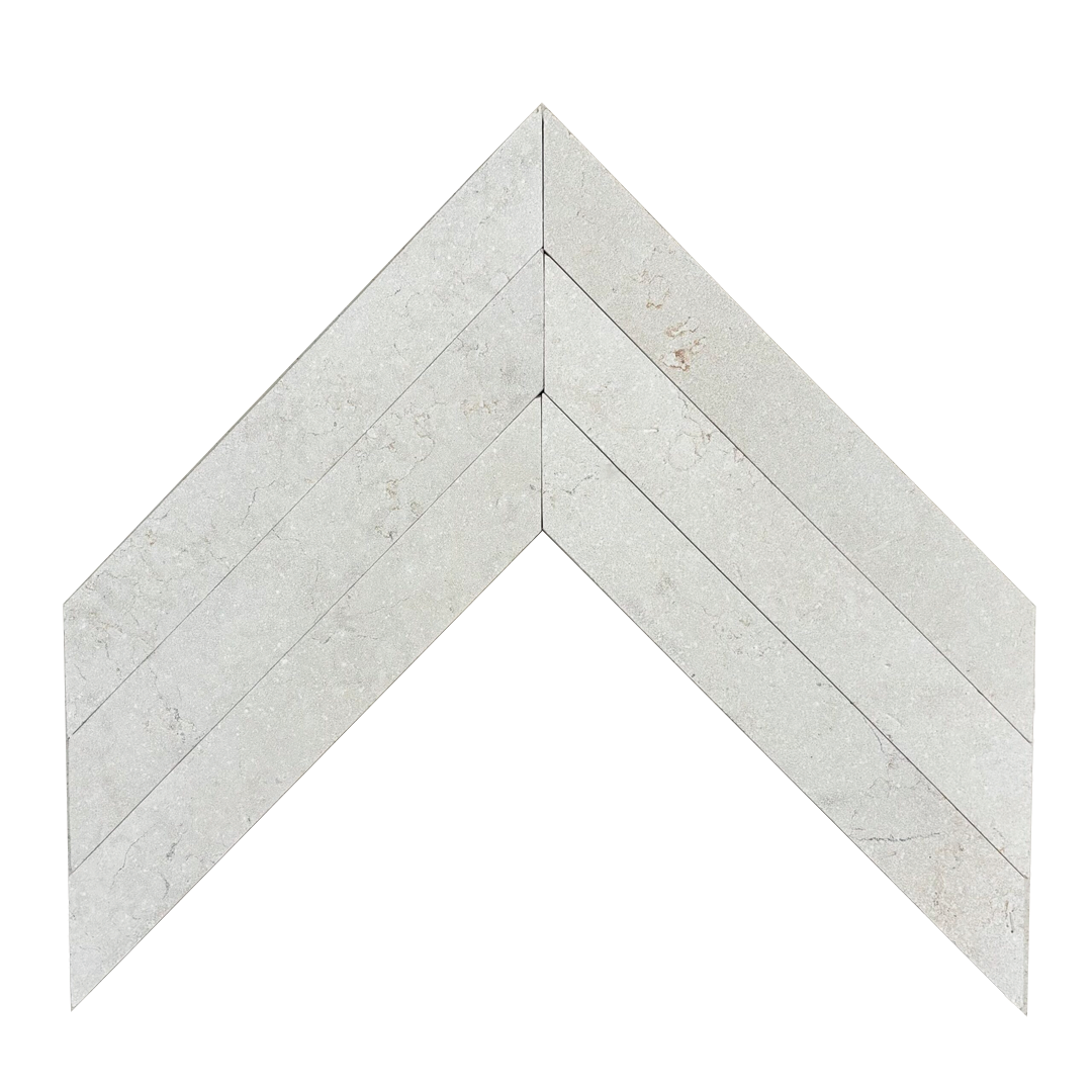 60x300mm EDS - Ariana Chevron Sandblasted Limestone