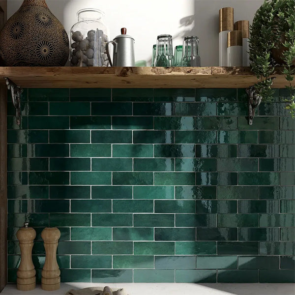 65x200mm Equipe Ceramicas - Artisan Moss Green