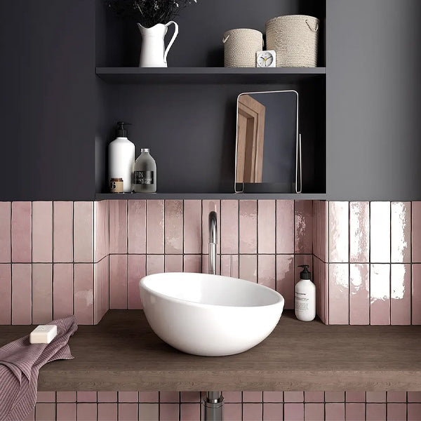 65x200mm Equipe Ceramicas - Artisan Rose Marllow