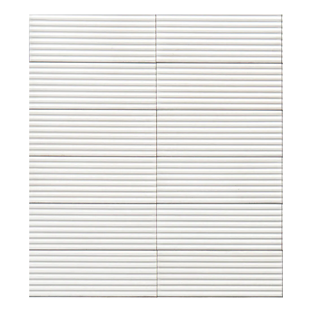 50x150mm Marazzi - Rice Bianco Struttura Pleat Lux