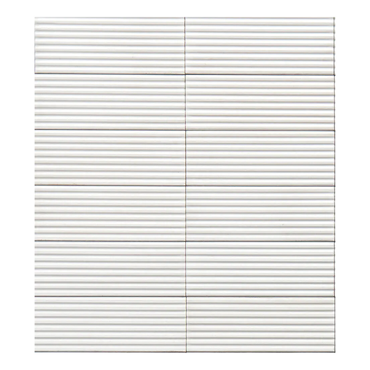 50x150mm Marazzi - Rice Bianco Struttura Pleat Lux