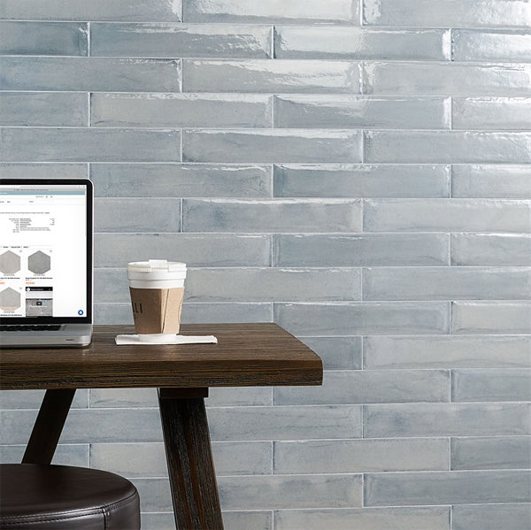 75x400mm Ceramica Del Conca - Frammenti Bricks Azzurro