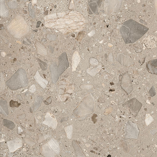 906x906mm Ceramica Fioranese - I Ciottoli Sassi Grigio Levigato