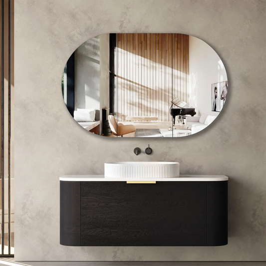 Otti - 1200wx450hx450d Bondi Oak 1200mm Black Oak Wall Hung Vanity (Cabinet Only)