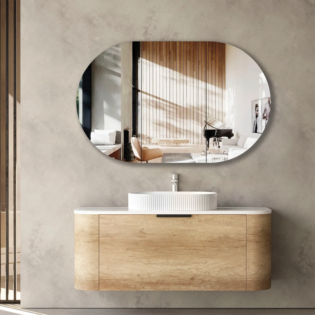 Otti - 1200wx450hx450d Bondi Oak 1200mm Natural Oak Wall Hung Vanity (Cabinet Only)