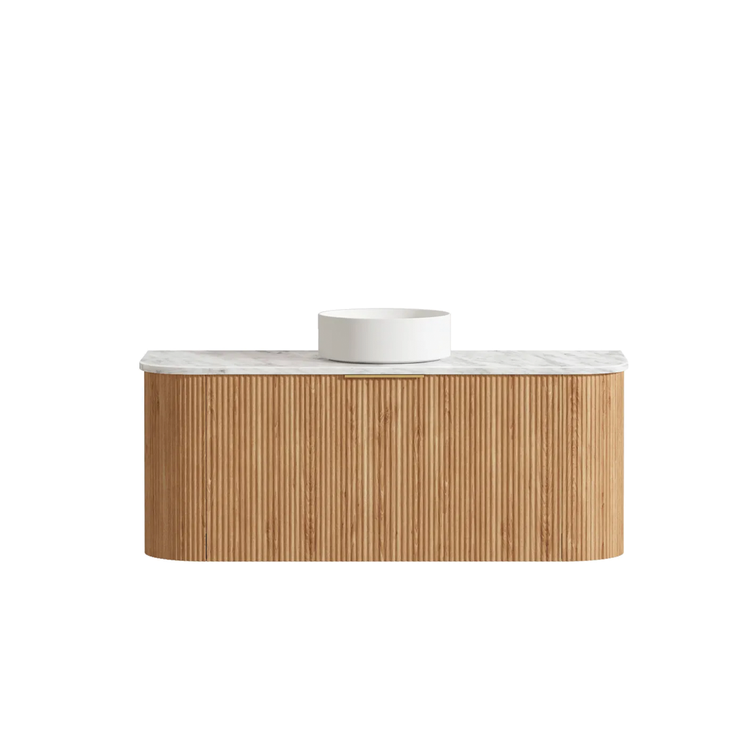 Otti - 1200wx450hx450d Bondi 1200mm Woodland Oak Fluted Wall Hung Vanity (Cabinet Only)