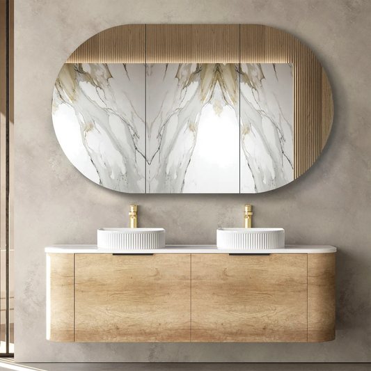 Otti - 1500wx450hx450d Bondi Oak 1500mm Natural Oak Wall Hung Vanity (Cabinet Only)
