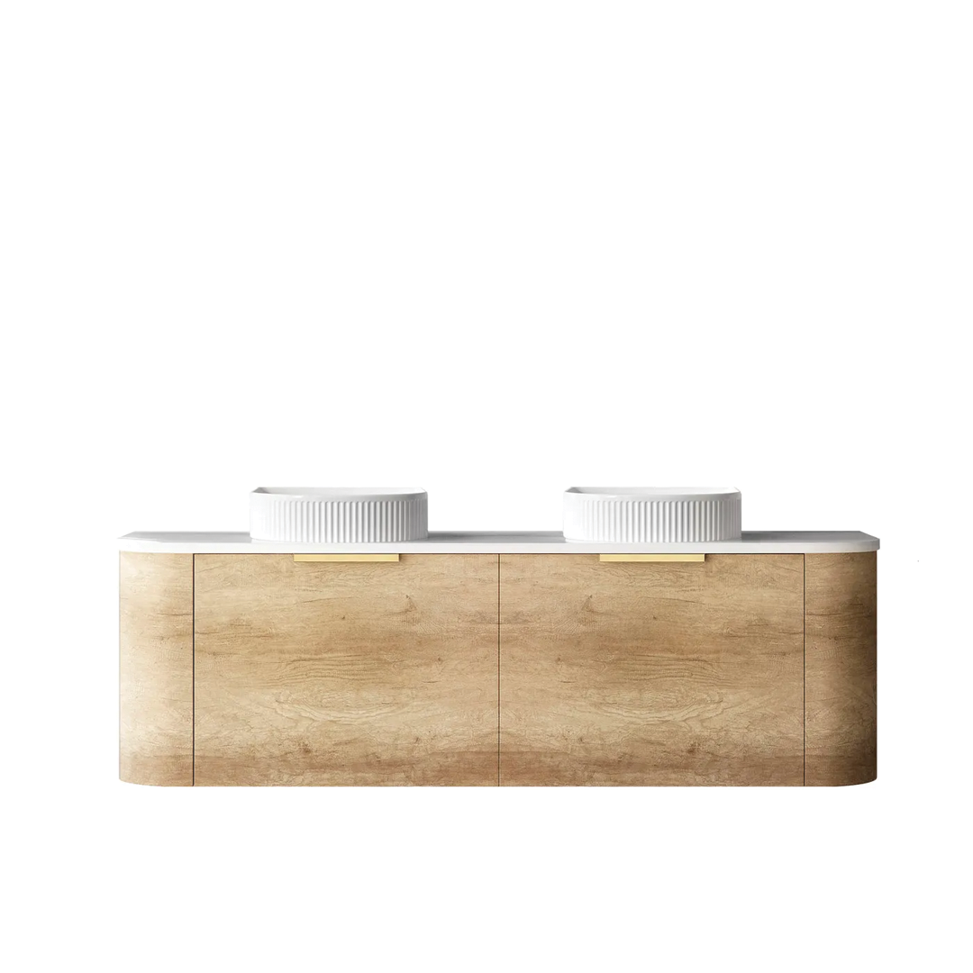 Otti - 1500wx450hx450d Bondi Oak 1500mm Natural Oak Wall Hung Vanity (Cabinet Only)