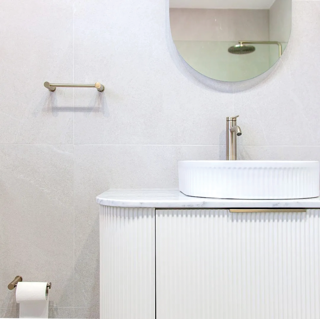 Otti - 1500wx450hx450d Bondi 1500mm Satin White Fluted Wall Hung Vanity (Cabinet Only)