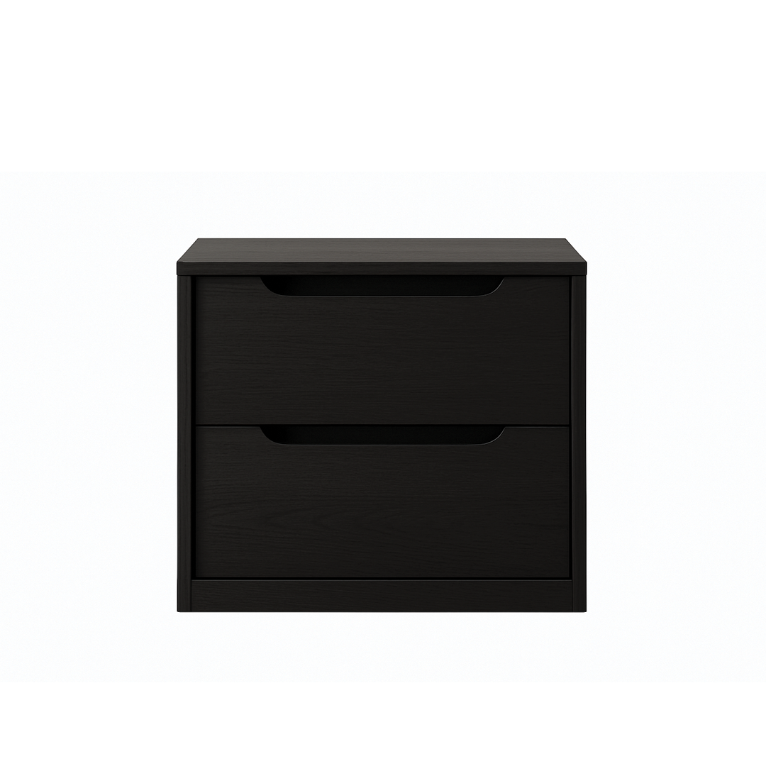Otti - 590wx550hx460d Byron Oak 600mm Black Oak Wall Hung Vanity (Cabinet Only)