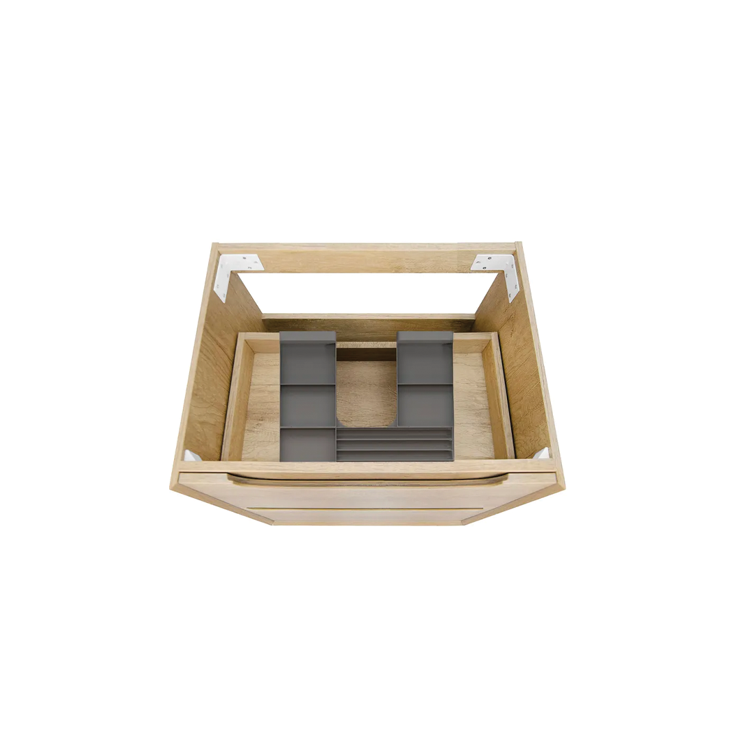 Otti - 740wx550hx460d Byron Oak 750mm Natural Oak Wall Hung Vanity (Cabinet Only)