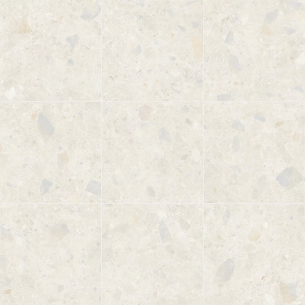 600x600mm Capucino Ceramics - Terrazzo Rock Bianco
