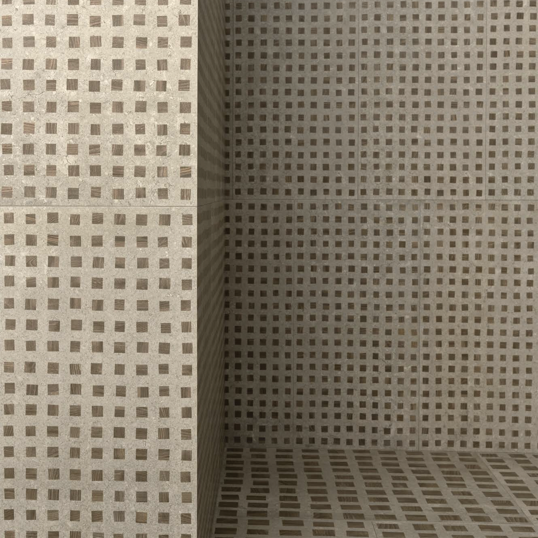 300x600mm Ceramiche Piemme - Bits & Pieces Pearl Grey Quad