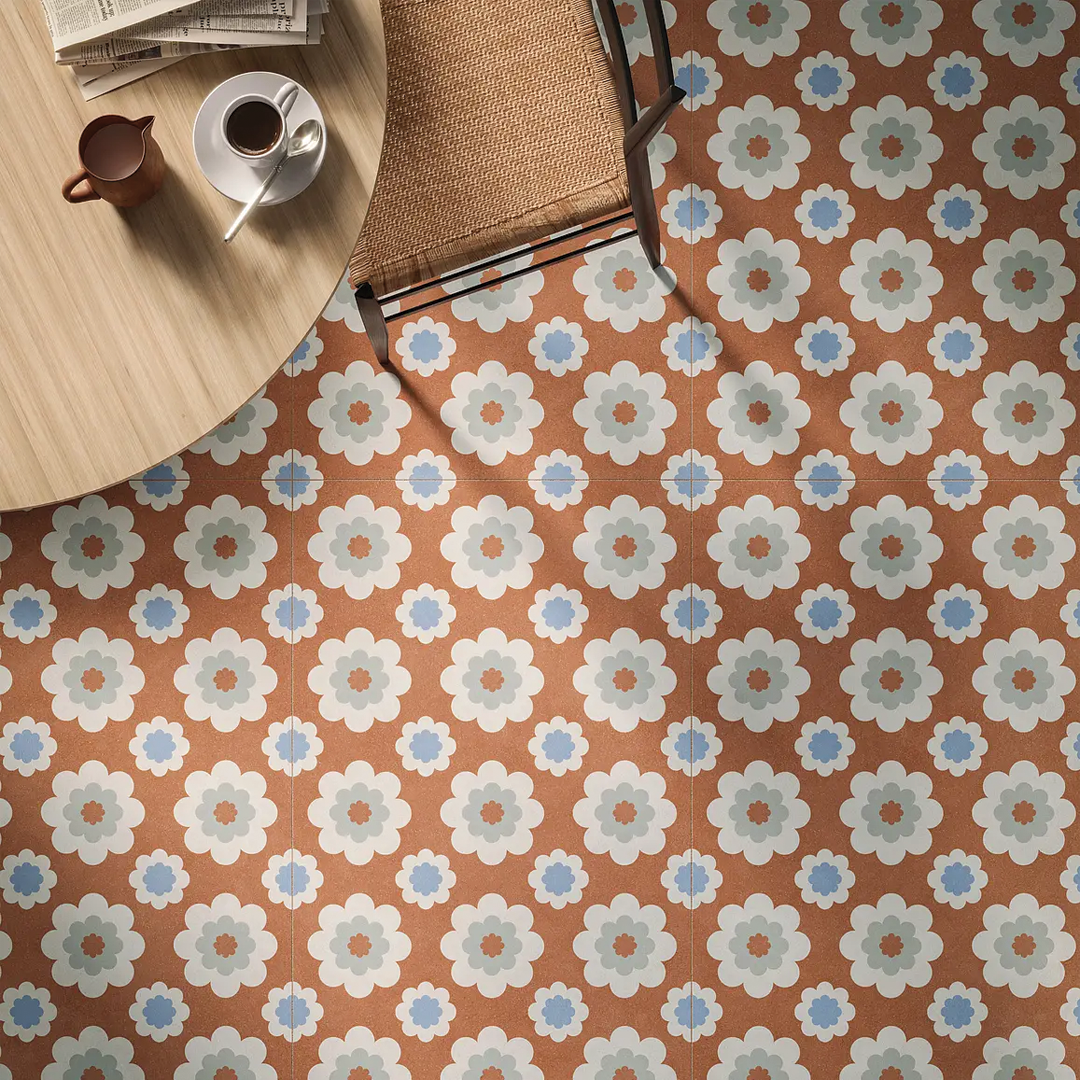 598x1198mm Ceramiche Piemme - Homey Flower Cotto