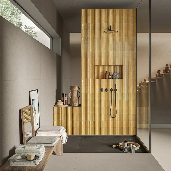 300x600mm Ceramiche Piemme - Homey Stripes Mustard Gloss