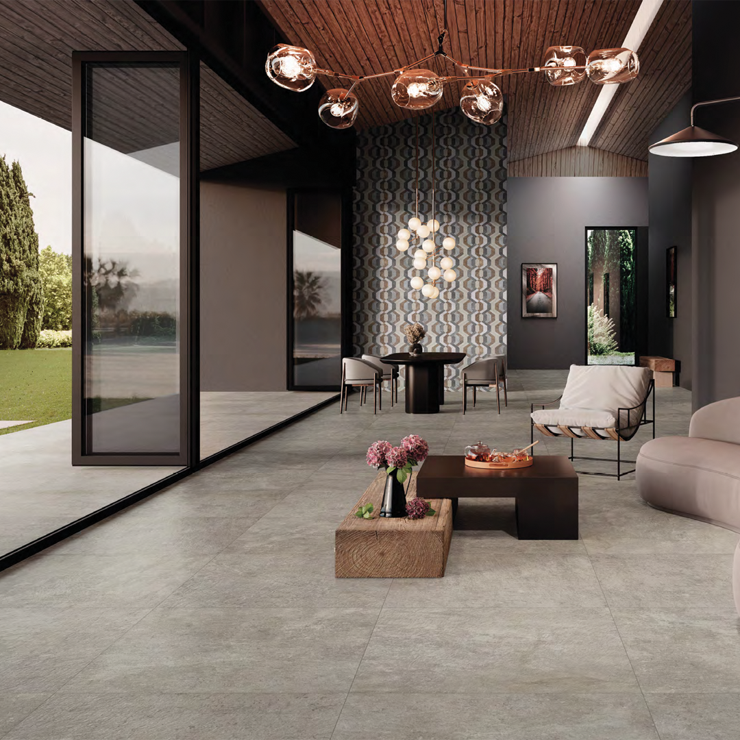 600x600mm Cercom Ceramiche - Absolute Stone Grey
