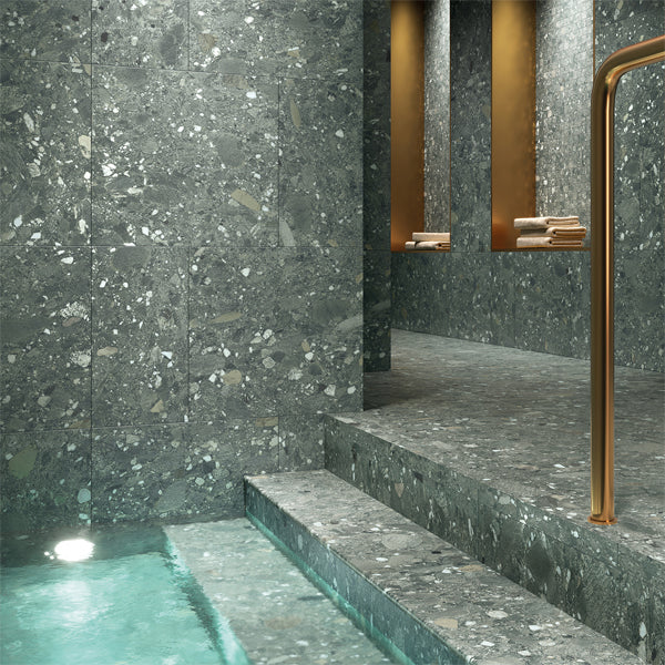 600x1200mm Cercom Ceramiche - Ceppo Verde