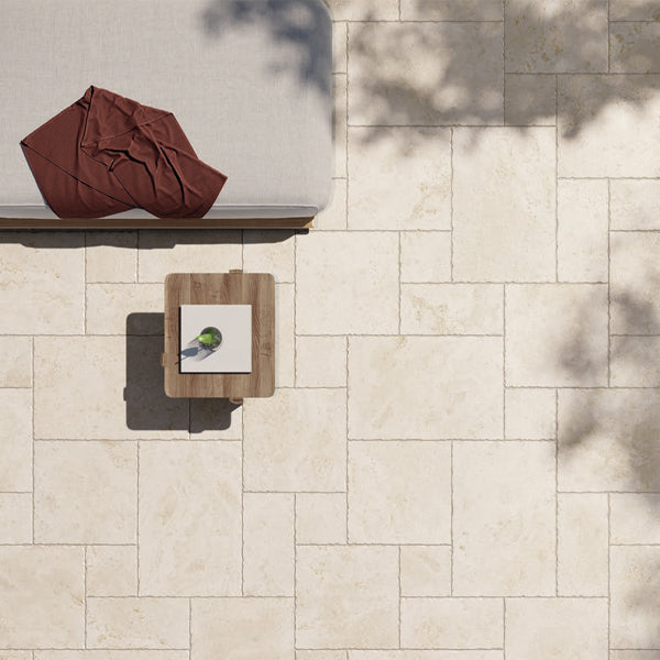Cerdomus - Tibur Cross-Cut Beige Modular (French Pattern)