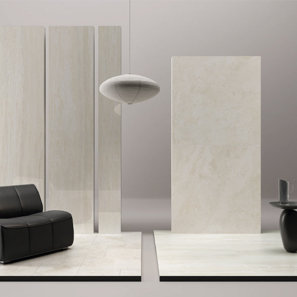 400x600mm Cerdomus - Tibur Cross-Cut Bianco