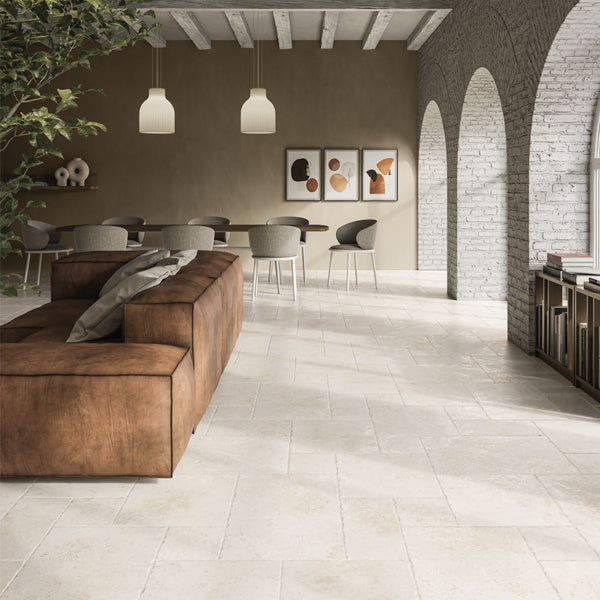 Cerdomus - Tibur Cross-Cut Bianco Modular (French Pattern)