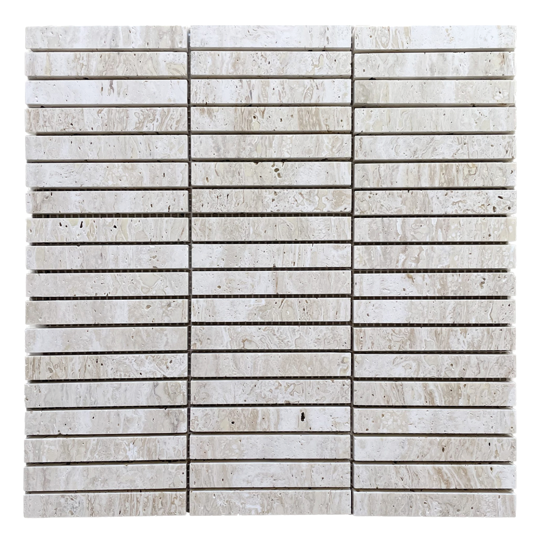 305x305mm EDS - Classic Travertine KitKat Mosaic