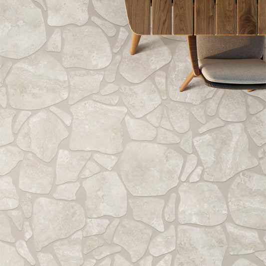 Padua - Norcia Crosscut Silver (Crazy Pave)