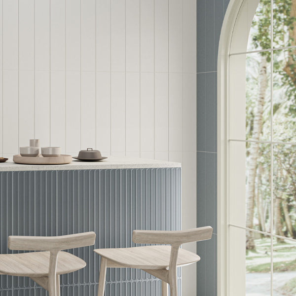 107x542mm DNA Tiles - Plinto Flat Blue Matt