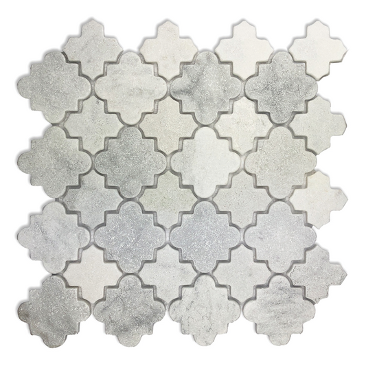 310x310mm EDS - Damascus Carrara Marble Mosaic