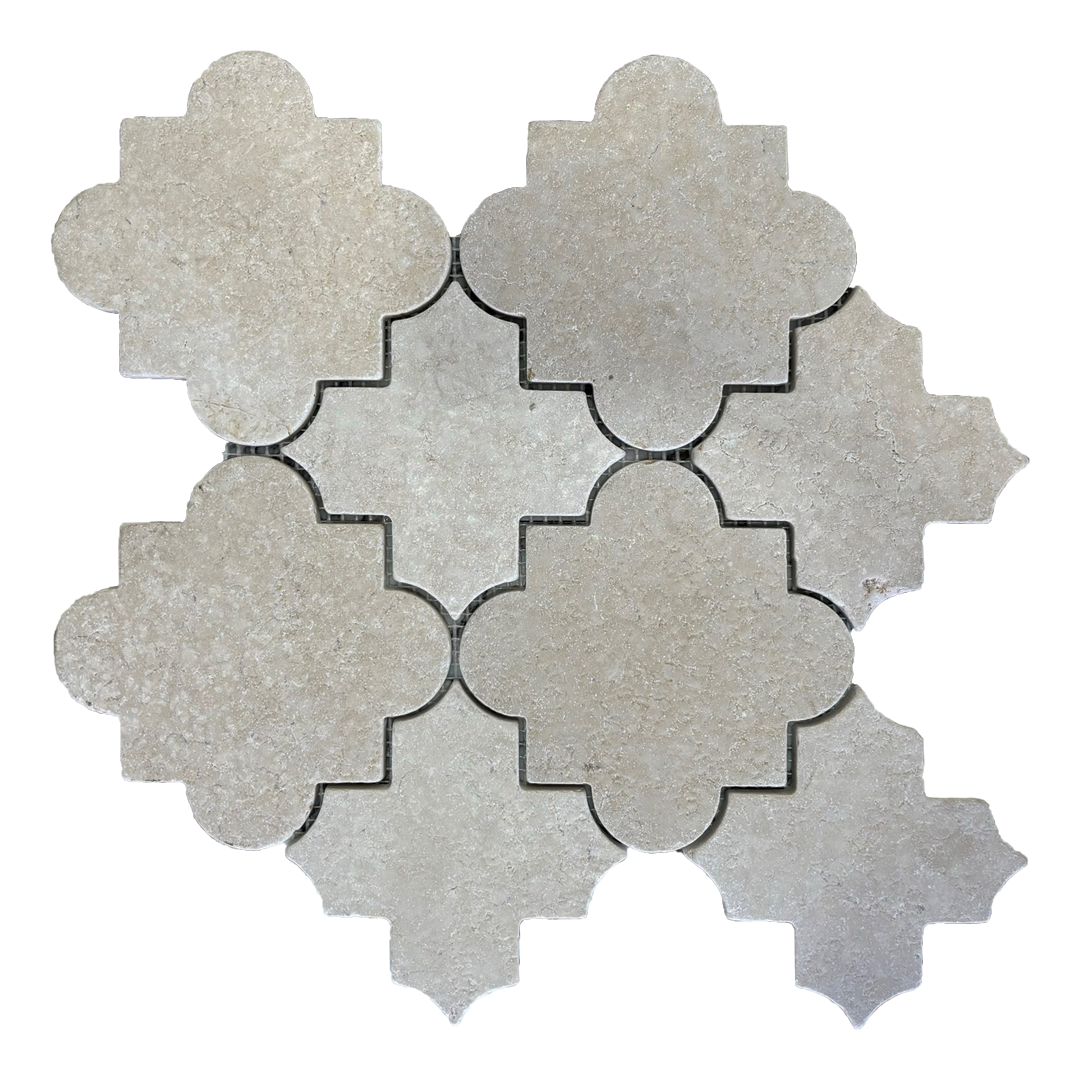 300x300mm EDS - Damascus Jumpo Crema Marfil Marble Mosaic