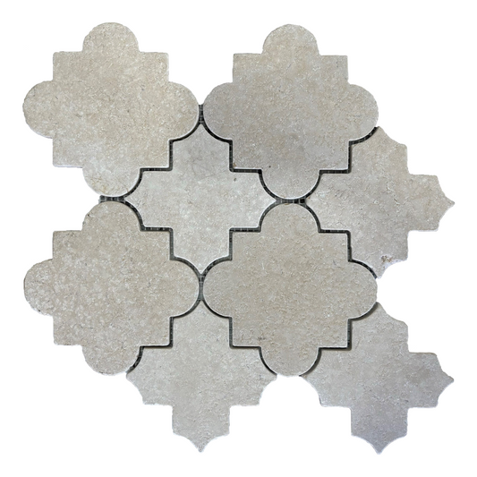 300x300mm EDS - Damascus Jumpo Crema Marfil Marble Mosaic