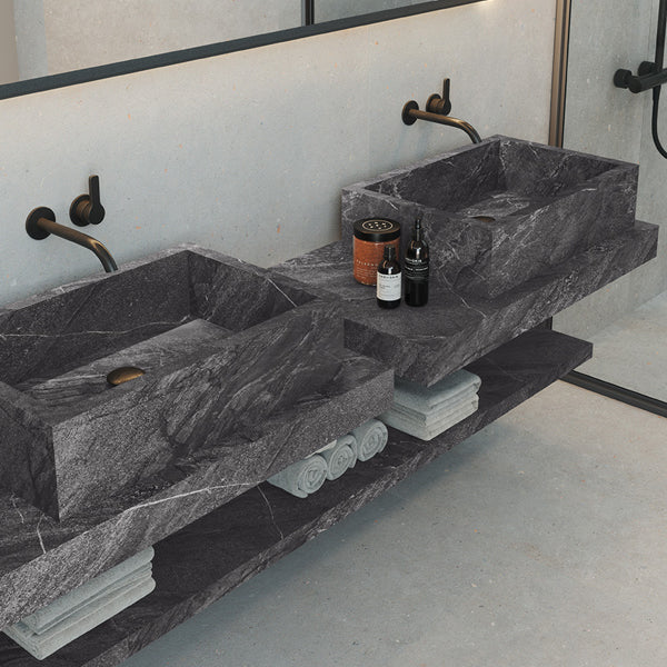600x600mm Energieker - Marbles Agathos Anthracite