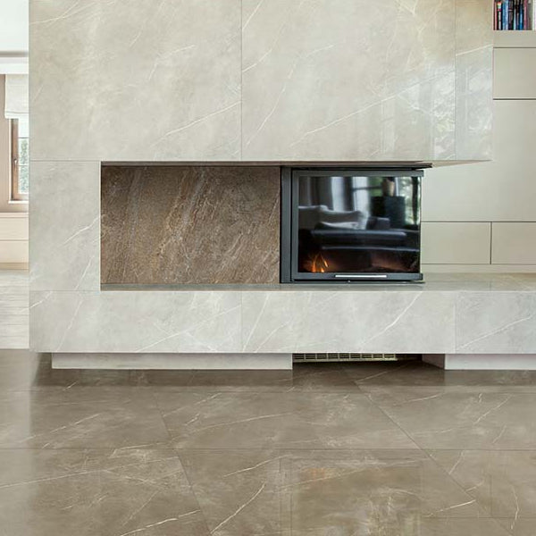 610x610mm Energieker - Marbles Pietra Taupe