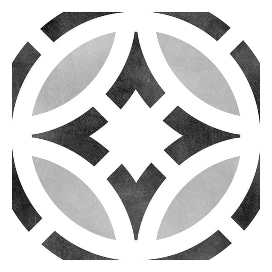 150x150mm Estudio Ceramico - Frame15 Star B&W