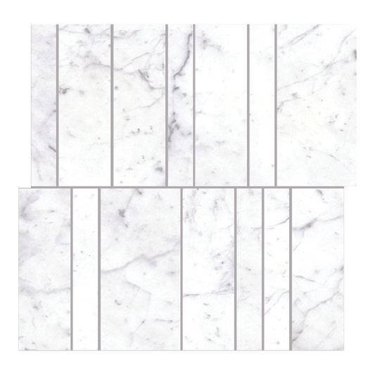 300x300mm Everstone - Euromarmo Mosaic Carrara Venatino Nova Brick
