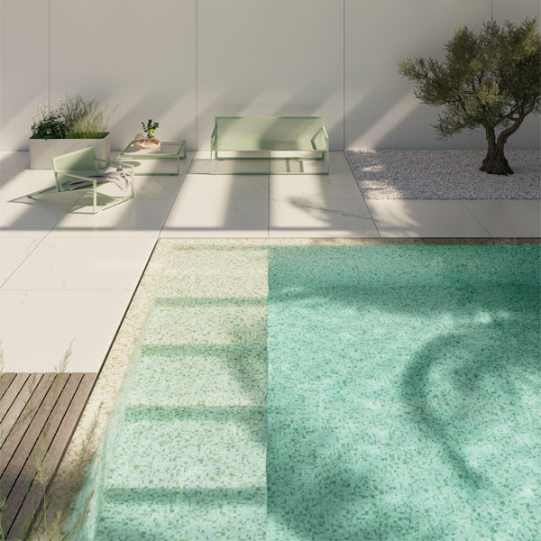 312x495mm Ezarri Pool Mosaic - Aquarelle Bolts 25mm Safe (Anti-Slip)