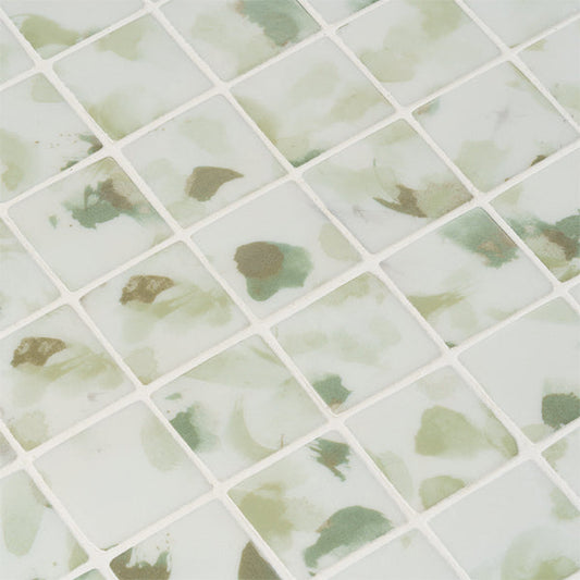 365x365mm Ezarri Pool Mosaic - Aquarelle Bolts 50mm Safe (Anti-Slip)