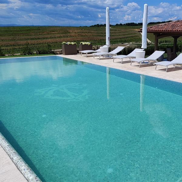 312x495mm Ezarri Pool Mosaic - Aquarelle Pigment 25mm Safe (Anti-Slip)