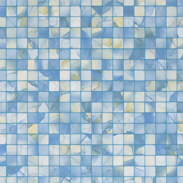 365x365mm Ezarri Pool Mosaic - Aquarelle Washes 50mm Safe (Anti-Slip)